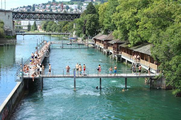 Flußbad Unterer Letten, Zürich