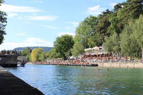 Flußbad Oberer Letten, Zürich